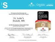 Get With The Guidelines®-Stroke Gold Plus Quality Achievement Award with Target: StrokeSM Honor Roll Elite Certificate